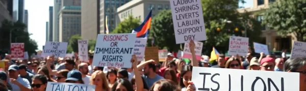 Dallas Rallies for Immigrant Rights and Labor Support