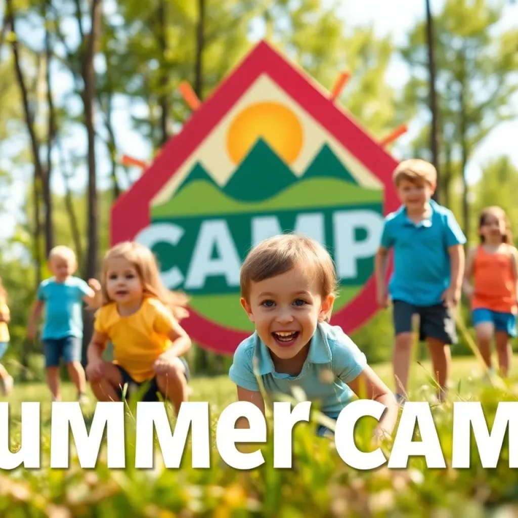 Summer camp scene representing Kanakuk Kamps