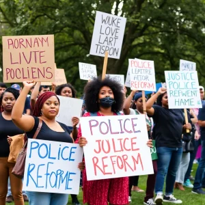 Activists gathered in Dallas park advocating for justice and police reform
