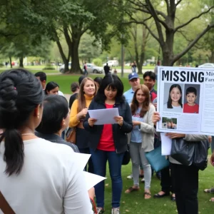 Community members gathered for a missing child case