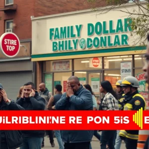 Residents in Dallas distressed by an alarm outside Family Dollar