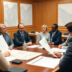 A meeting of the Dallas City Council discussing parking reform.