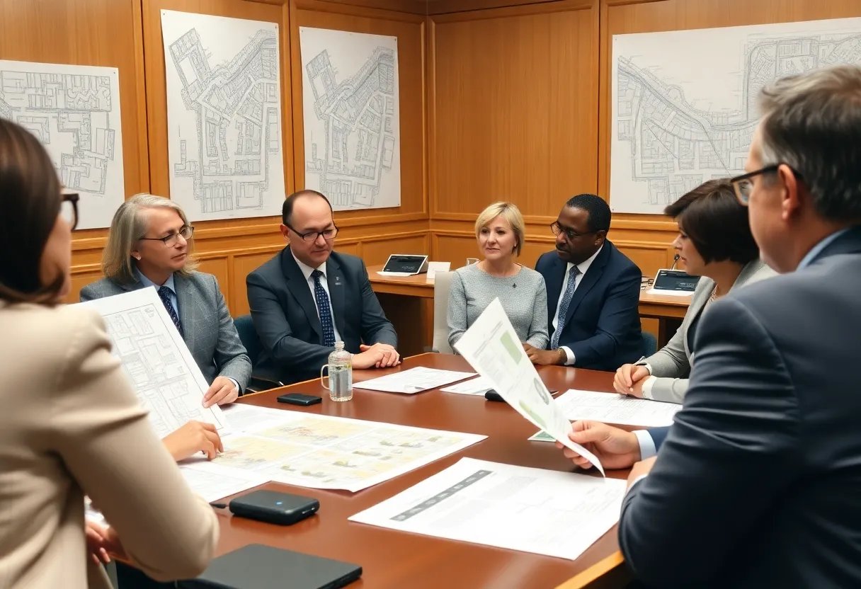 A meeting of the Dallas City Council discussing parking reform.