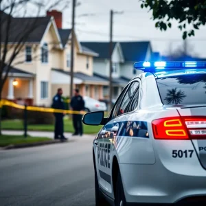 Police investigating a crime scene in Dallas
