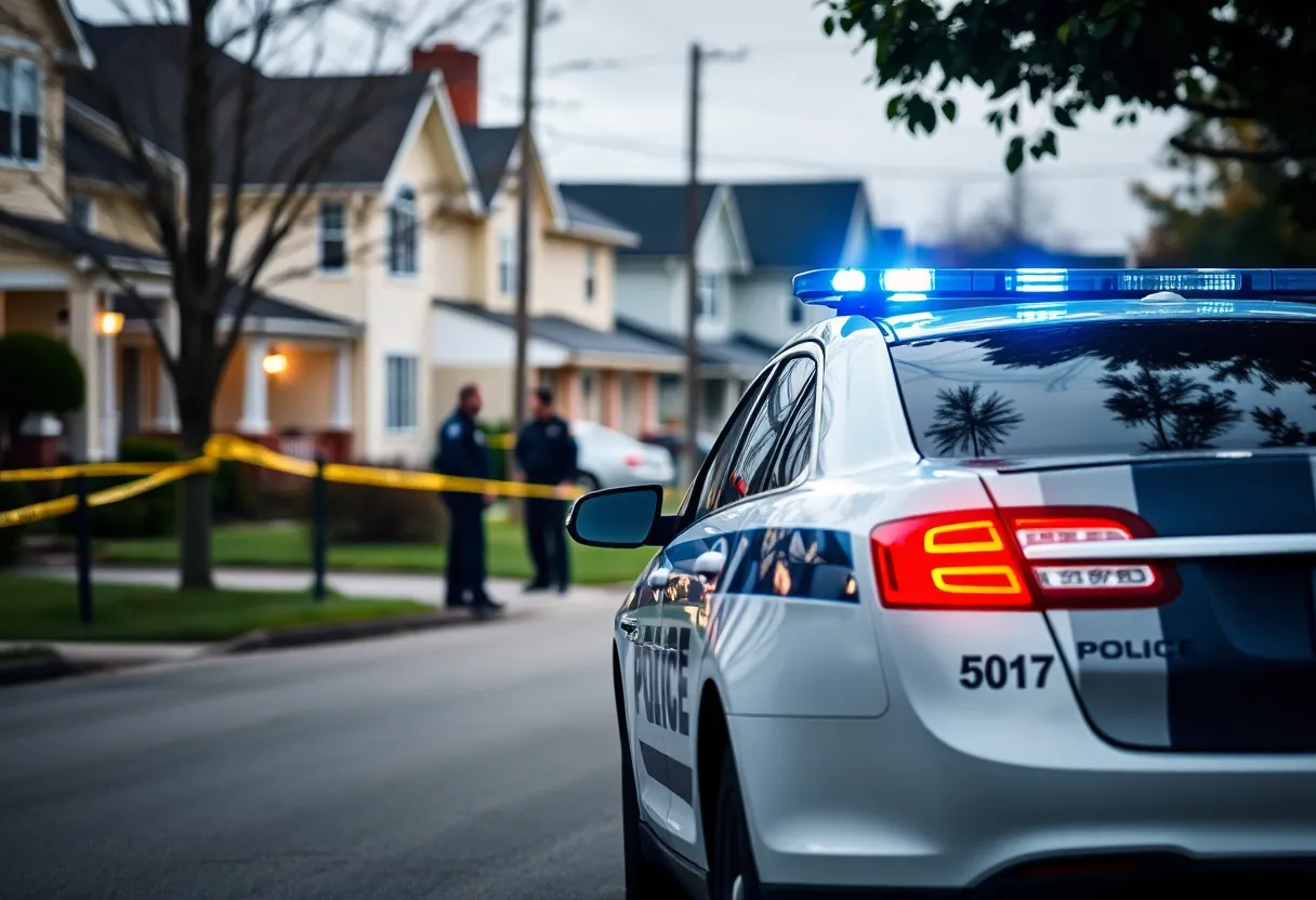 Police investigating a crime scene in Dallas