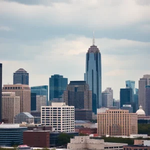 Dallas skyline indicating financial challenges
