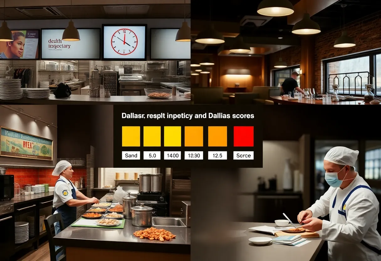 Dallas restaurants health inspection scores and kitchen cleanliness