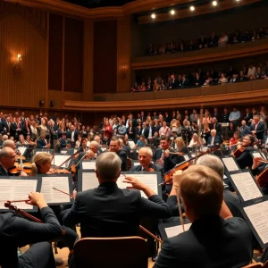 Dallas Symphony Orchestra performing at the concert