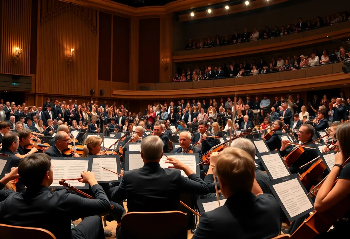 Dallas Symphony Orchestra performing at the concert