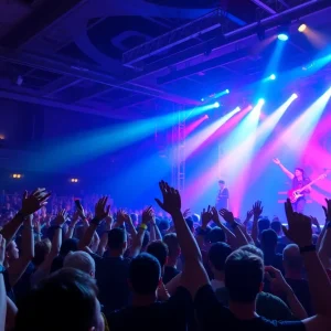 Audience enjoying a Haim concert during the I Quit Tour.