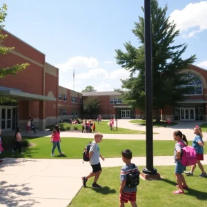 School buildings at Highland Park Independent School District