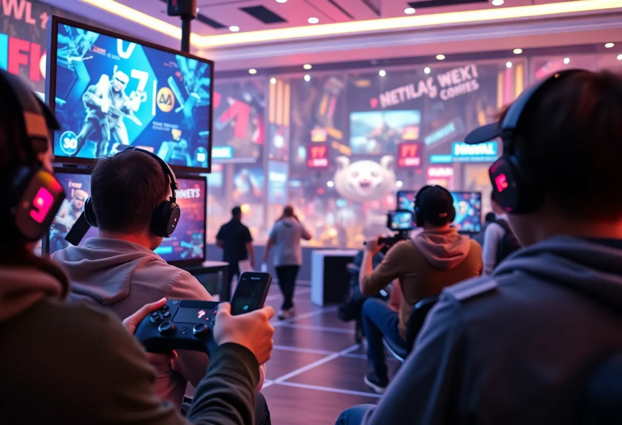 Illustration of in-game advertising in a modern gaming setting