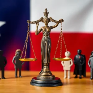 Symbolic image of justice for survivors of sexual assault in Texas.