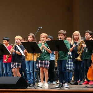 Students of Kipp Truth Academy performing in their first band