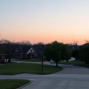 Suburban neighborhood of Lake Highlands, Dallas, depicting quiet streets and homes.