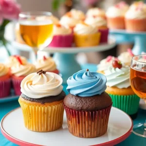 Gourmet cupcakes paired with cider for Mother's Day in Dallas