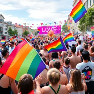 Collage of LGBTQ pride events in North Texas