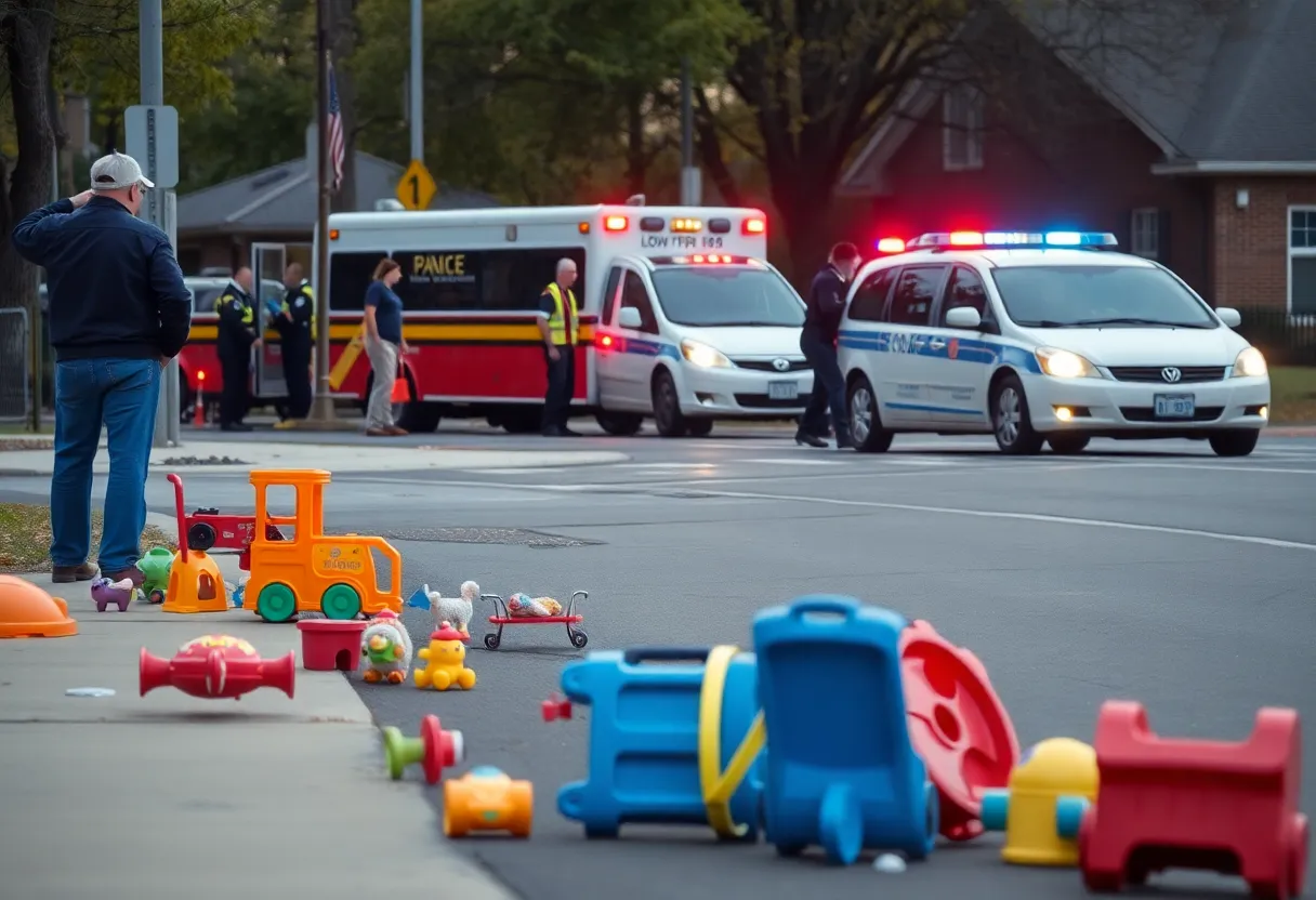 Emergency responders at school area in Oak Cliff after tragic incidents