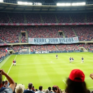 Fans cheering at the Texas Derby