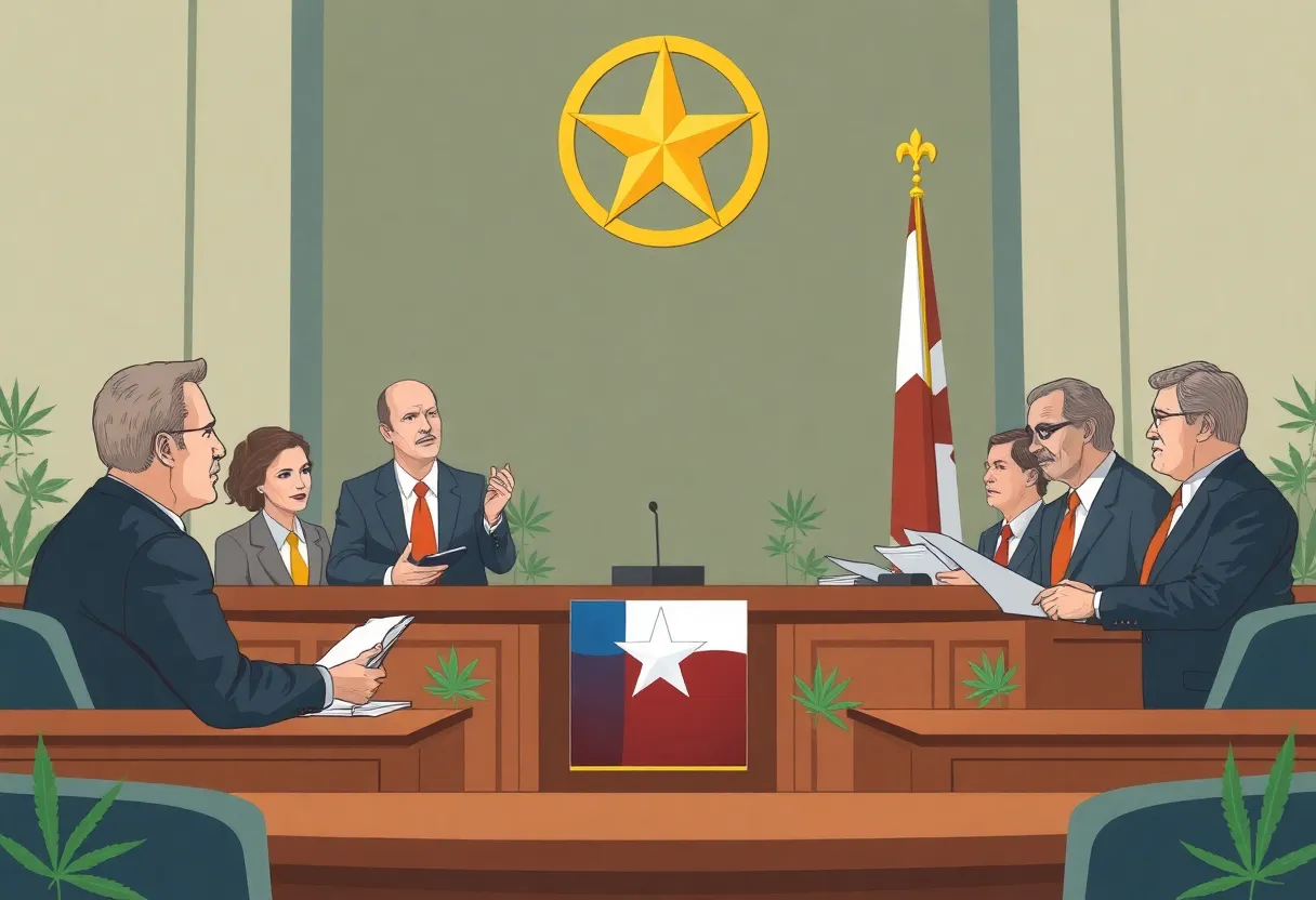 Texas House discussing the ban on THC products