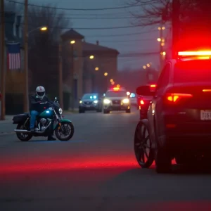 Accident scene related to DUI hit-and-run incident