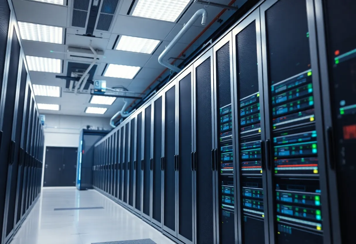 Exterior view of the CoreSpace data center in Dallas, Texas.
