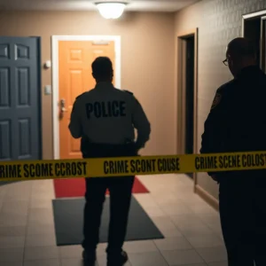Police investigating a crime scene in Dallas