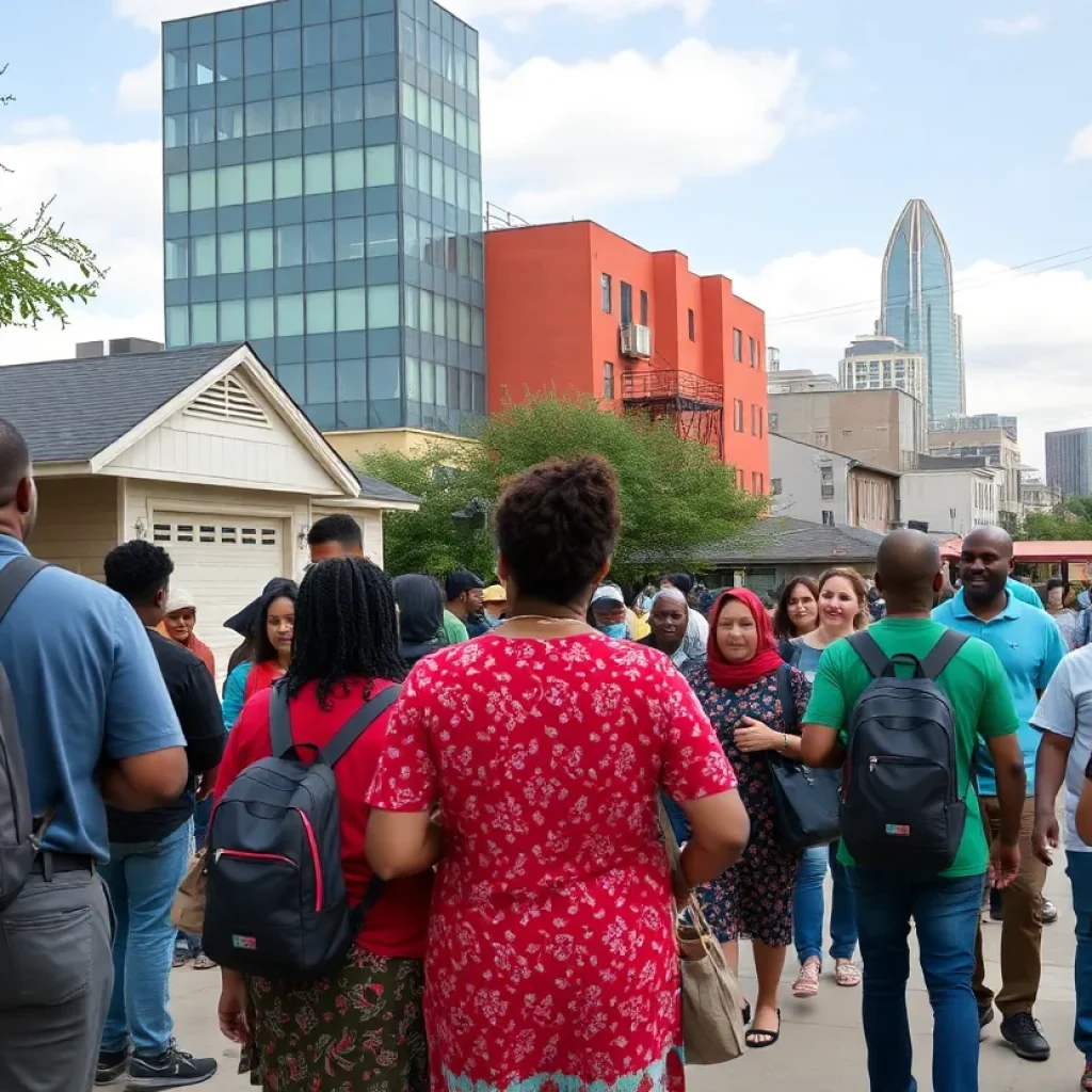 Community engagement scene in Dallas District 8 showcasing diverse neighborhoods.