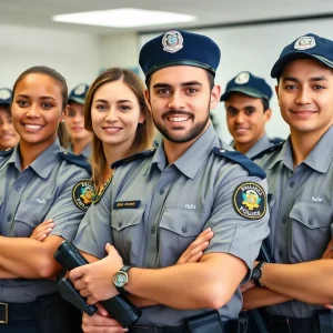 Dallas police academy recruits training together