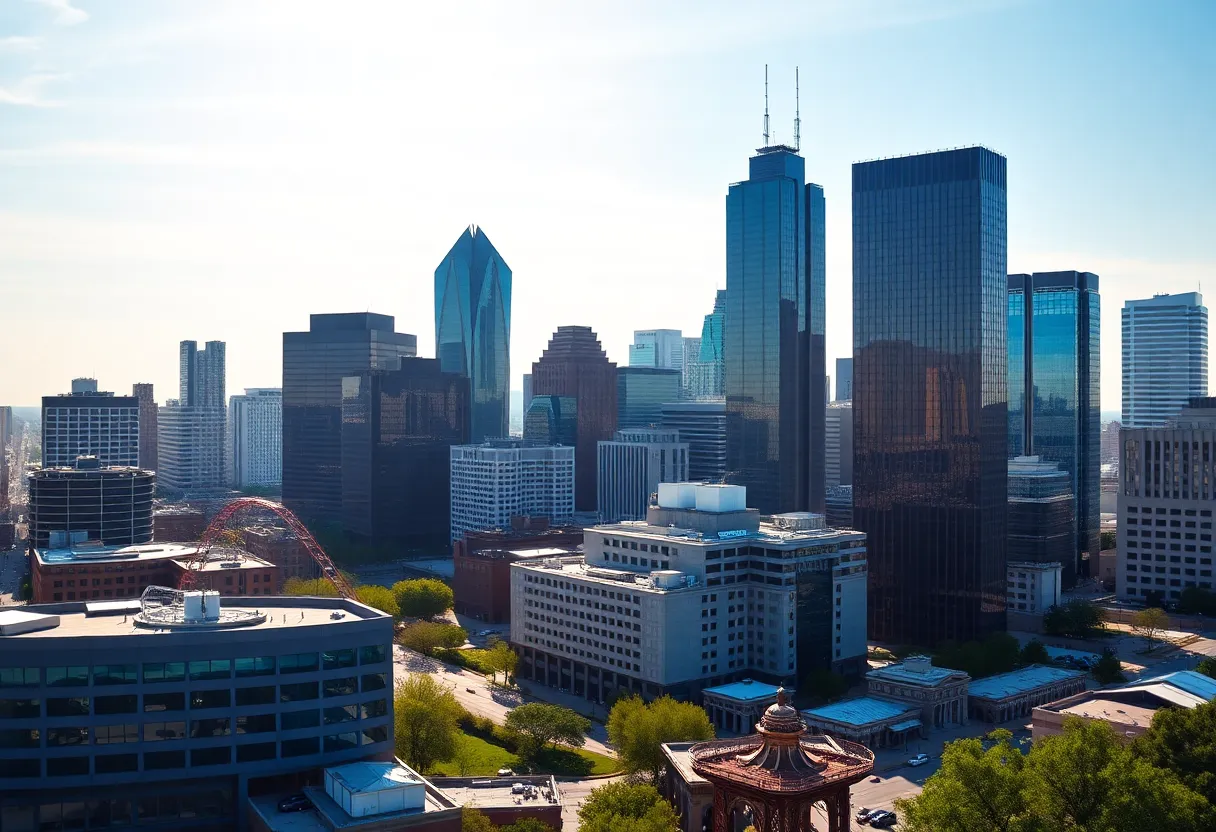 Dallas Skyline Financial District