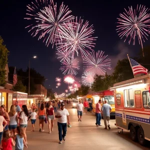 Independence Day fireworks celebration in North Texas