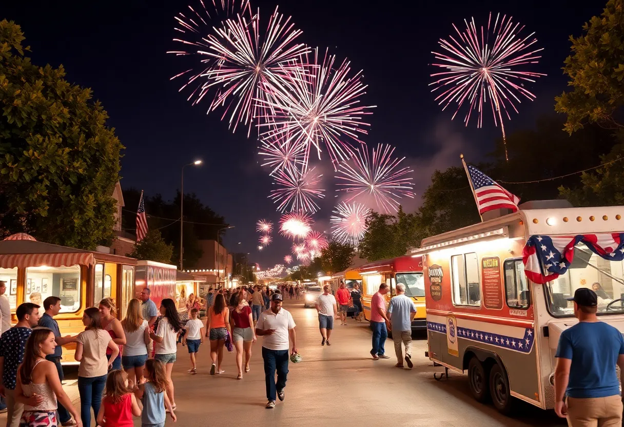 Independence Day fireworks celebration in North Texas
