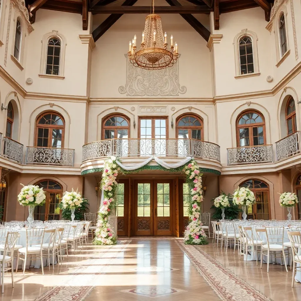 Lavish wedding at Knotting Hill Place, Little Elm, Texas