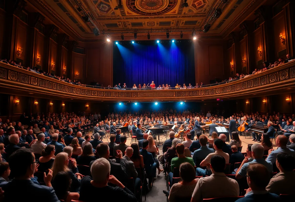Audience enjoying the Van Cliburn International Piano Competition at Bass Performance Hall