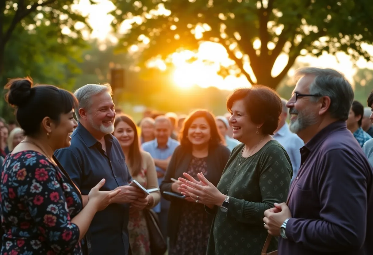 Community gathering in tribute to Phillip Gene Hudson