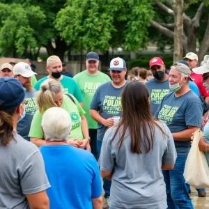 Volunteers assisting in Texas flood relief efforts