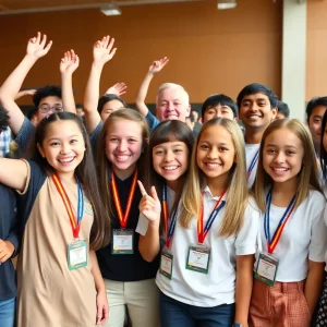Students from Dallas College celebrating their SkillsUSA achievements with medals