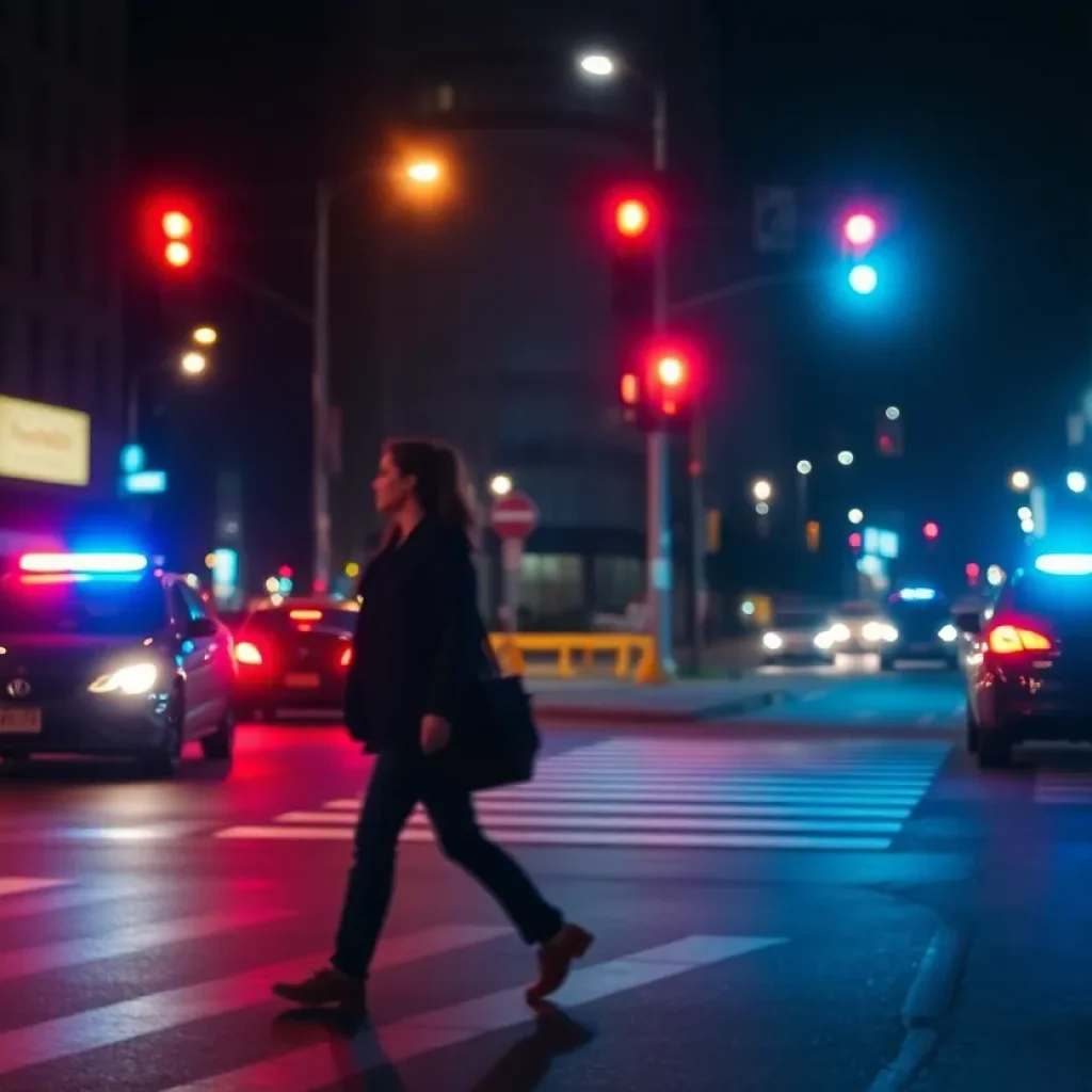 Scene of the hit-and-run incident in Dallas Design District