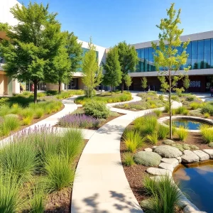 Concept design for the Dallas Museum of Art renovation featuring outdoor spaces.