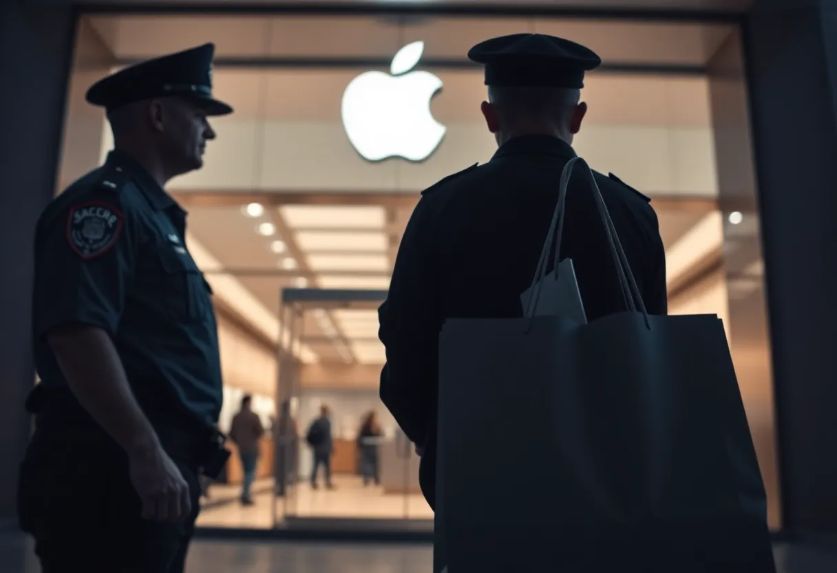 Dallas police officer investigated for theft in front of an Apple Store