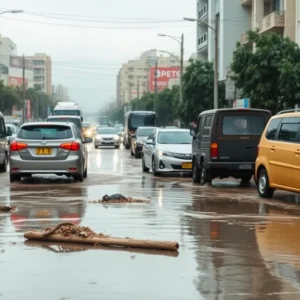 Flooded streets in North Texas after heavy rain