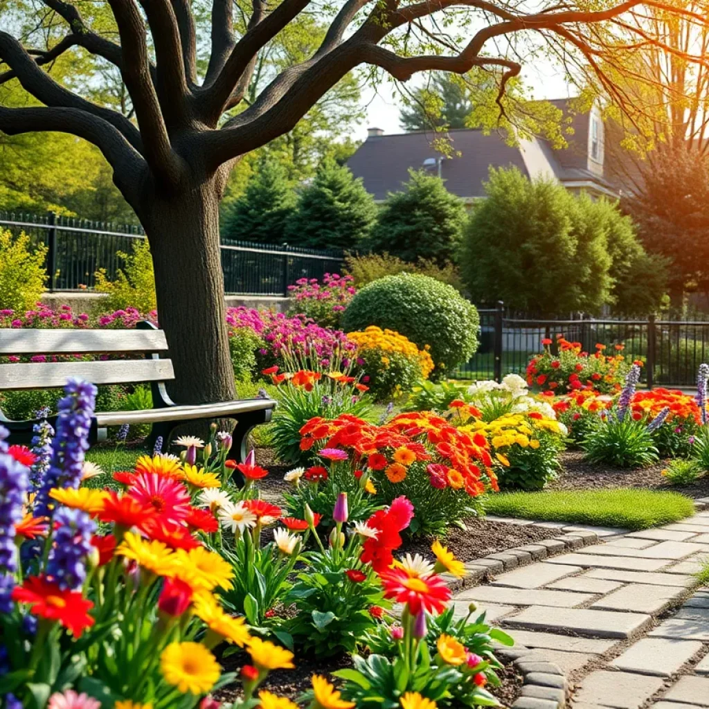 A community garden representing love and remembrance.