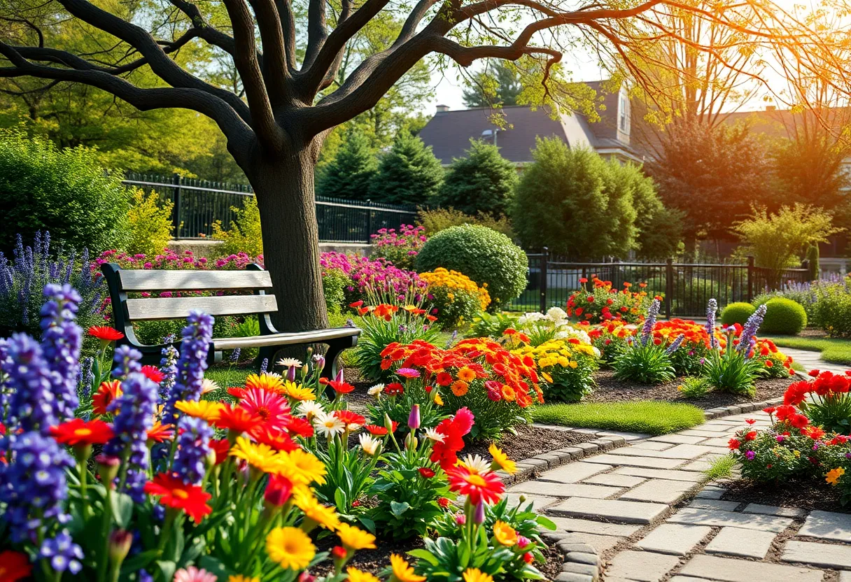 A community garden representing love and remembrance.