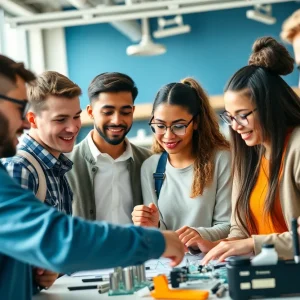 Students engaged in STEM education activities in North Texas