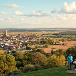 A scenic view of Texas showcasing leisure activities suitable for retirees
