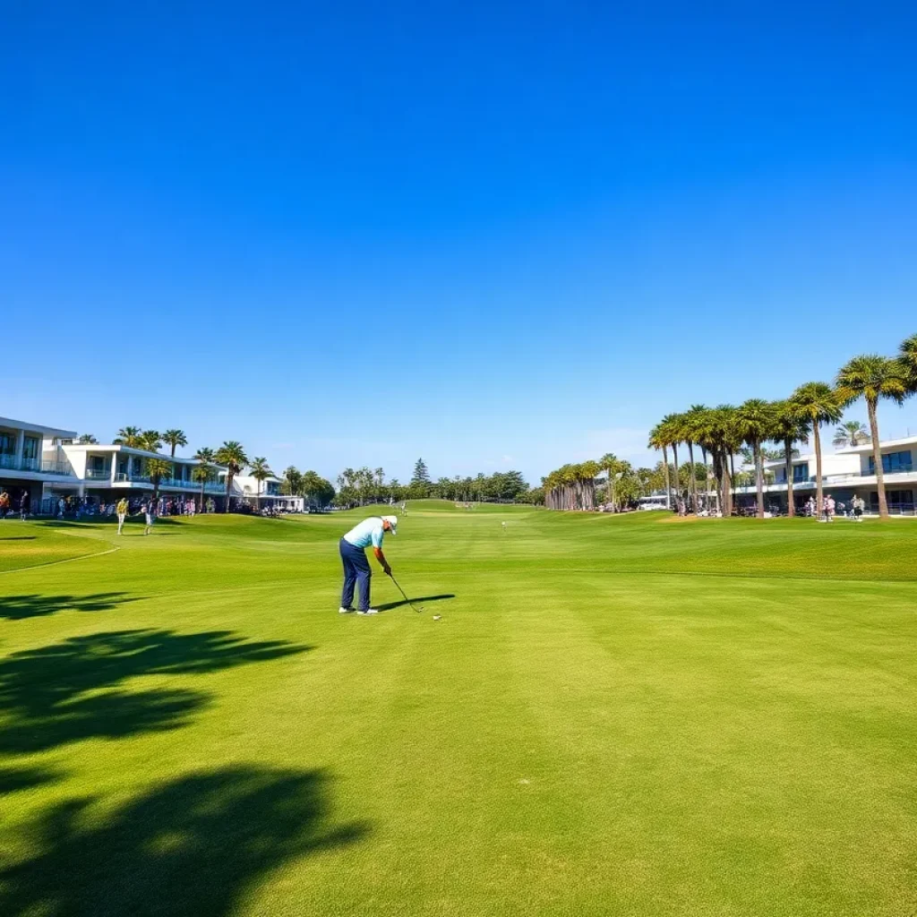 Golfers competing at the U.S. Junior Amateur Championship