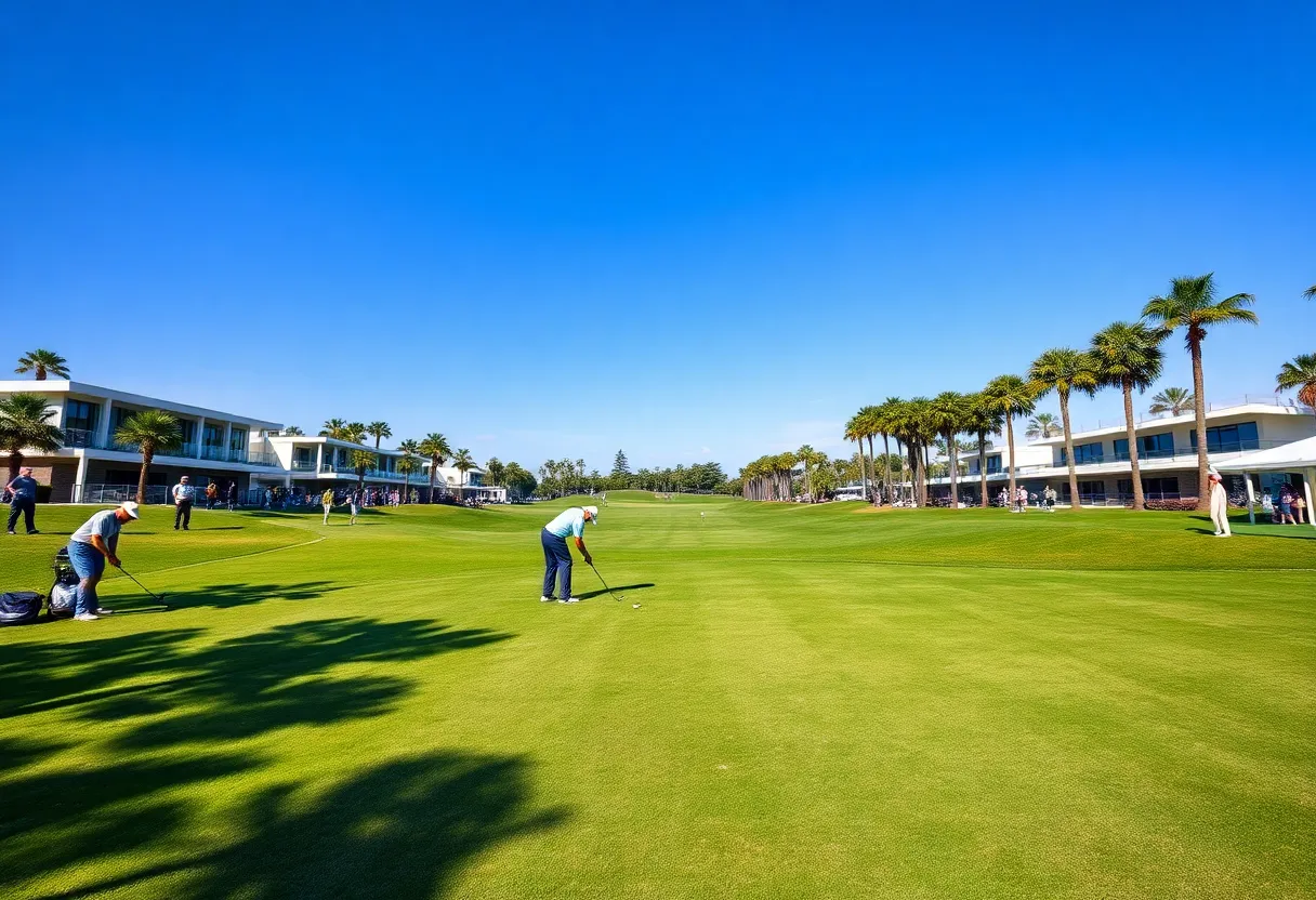 Golfers competing at the U.S. Junior Amateur Championship