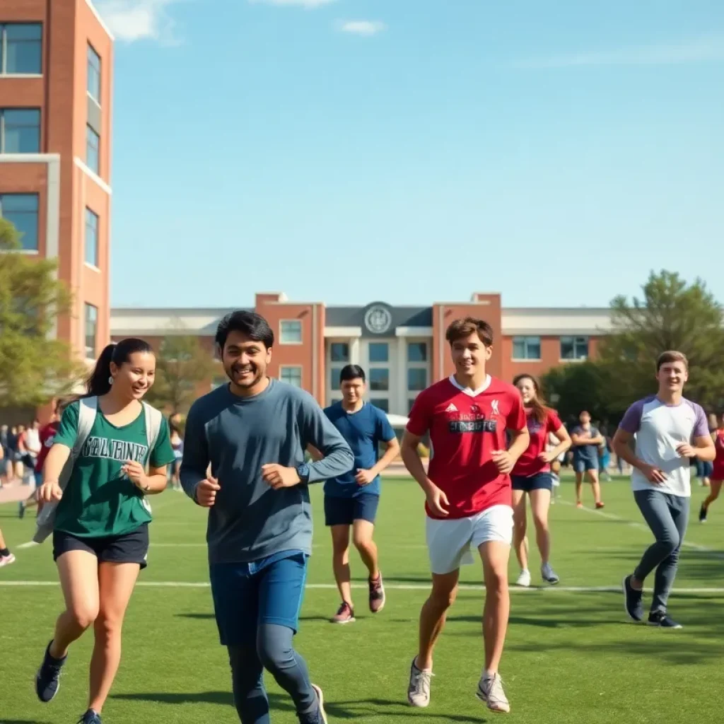 UT Dallas student athletes participating in sports