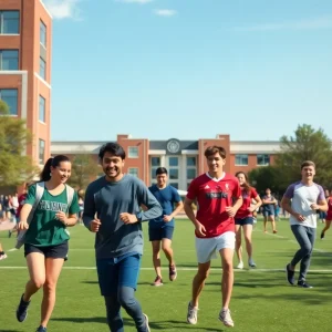 UT Dallas student athletes participating in sports