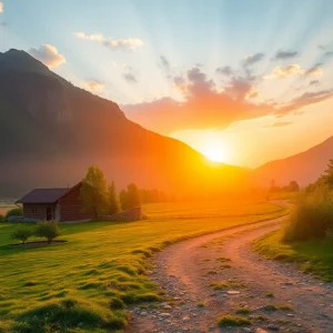 A serene landscape symbolizing legacy and innovation